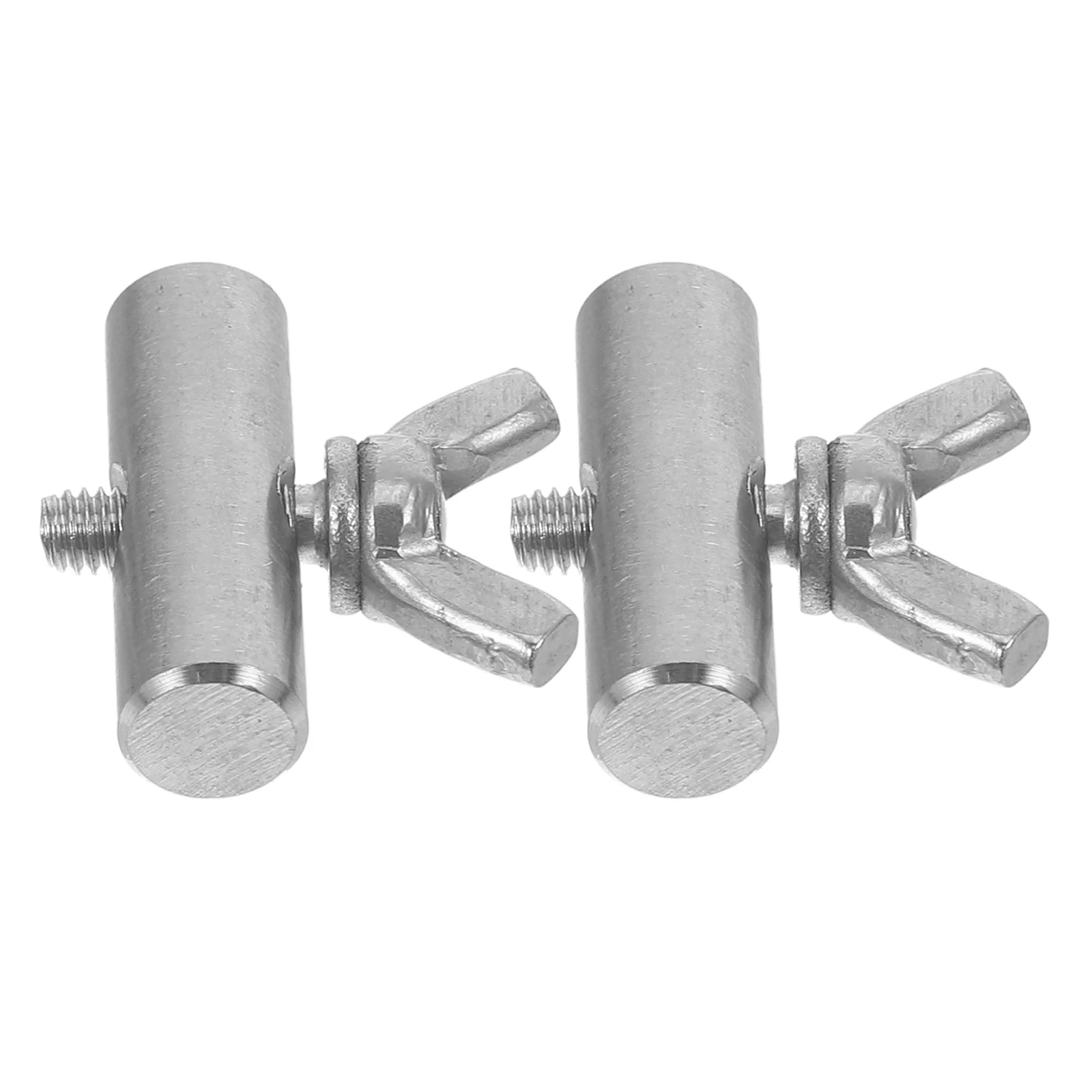 2 Pcs Screws Stainless Steel Slide Rail Eyelet Nuts Fasteners Awning Threaded Lifting Silver