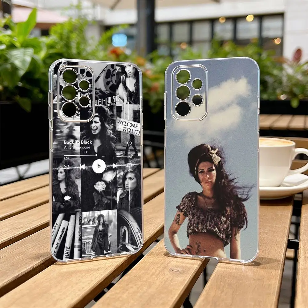 A-Amy W-Winehouse  Phone Case For Samsung S25,S24,S21,S22,S23,S30,Ultra,S20,Plus,Fe Transparent Cover