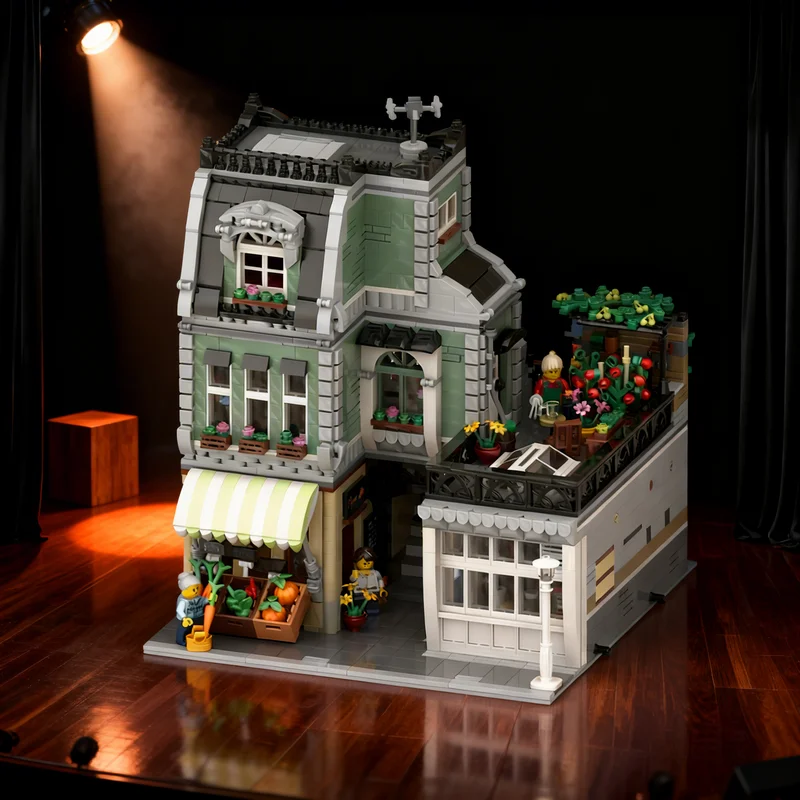 

3627 деталей MOC: Модульная модель столярной мастерской для строительства городского пейзажа, креативный подарок, конструктор для самостоятельной сборки, декор для взрослых и детей, премиум-класс, для рабочего стола