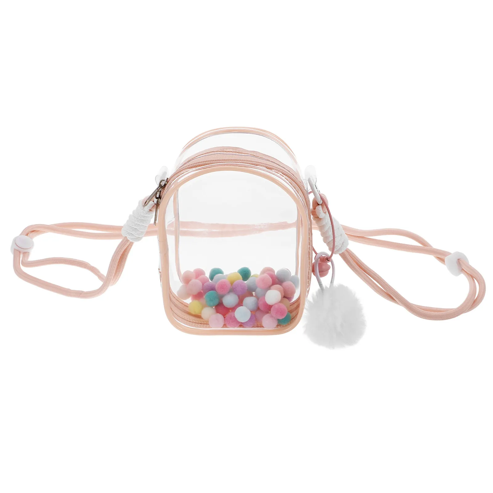 

Portable Transparent Clear Figure Storage Bag for One Mini Figure Shoulder Strap Dustproof Display Case Small Organizer