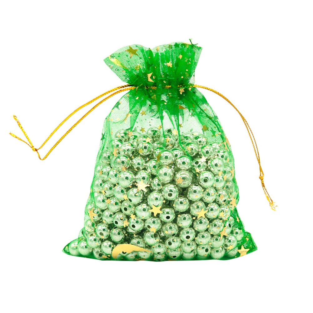 

100 Pcs Gift Yarn Bag Candy Pouch Jewelry Storage Drawstring Pouches Durable Portable Snack Cookie Fruit Present Packaging Box