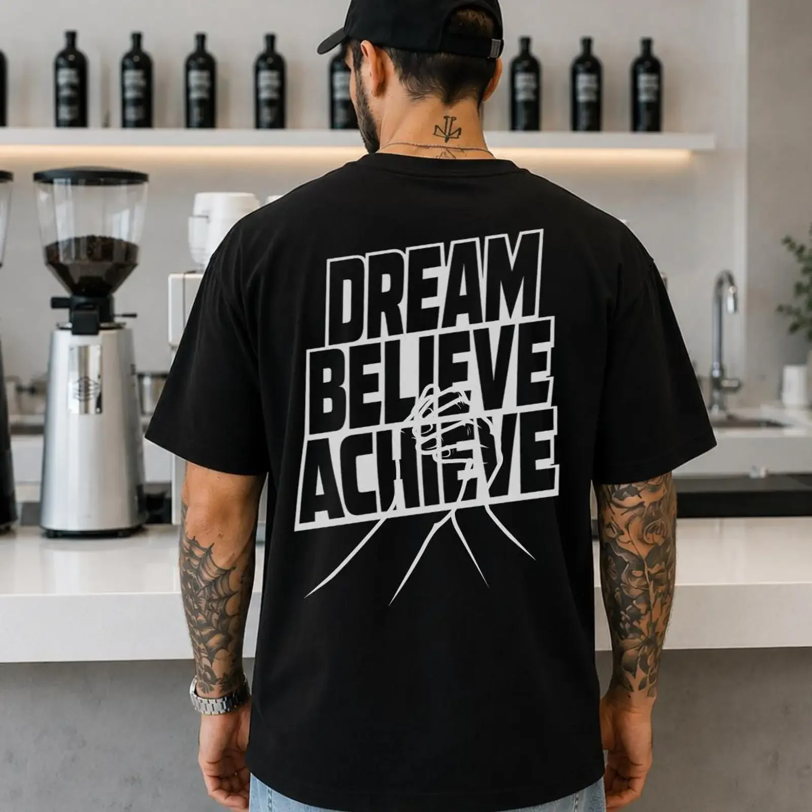 Dream Believe Achieve T Shirt Manifestation Motivational Success MindseT Law of Attraction  vintage Washed Comfortable Unisex
