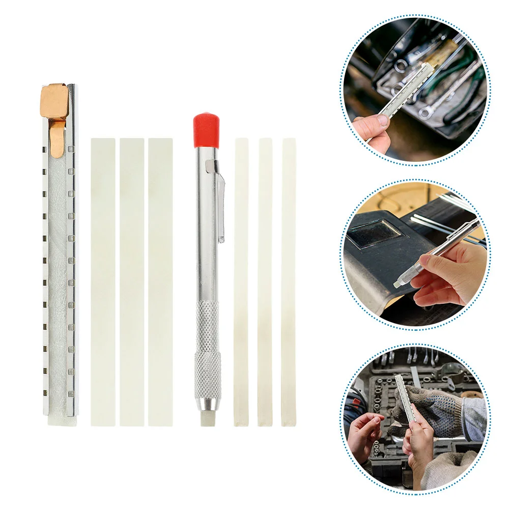 

10PCS Industrial Stone Pen Holder Scribing Tool Garden Path Soapstone Pencil Tile Natural Chalk for for Various