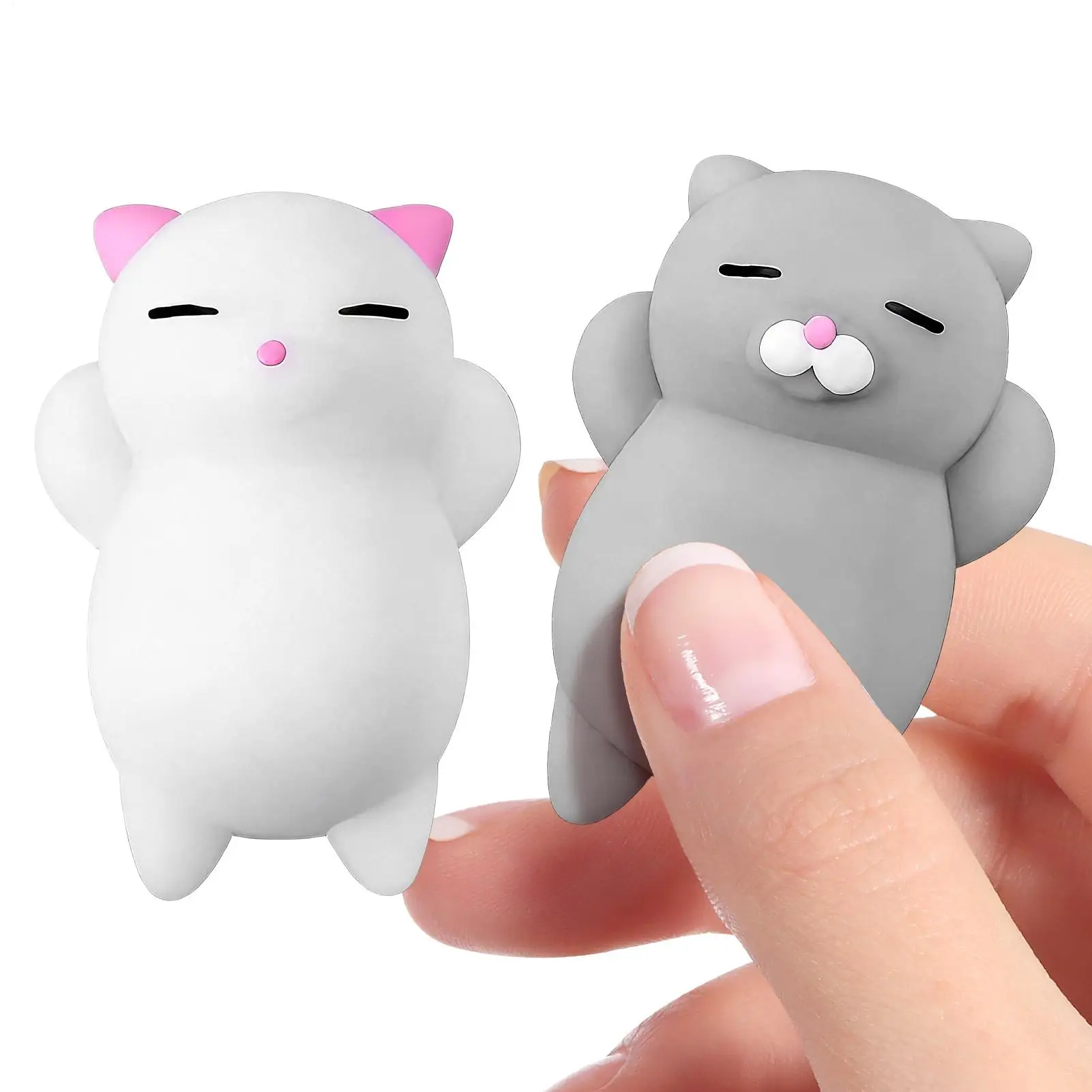 

Игрушки-антистресс (2 шт.) в форме кошки: успокаивающие сенсорные мячи для дома, школы, класса, общежития, колледжа, путешествий, поездок на машине