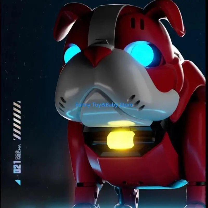 C90B Sound Light Toy for Kids Dancing Robot Dog Walking Musical Toy with Lights & Music Gift for 3+ Years Boys Girls