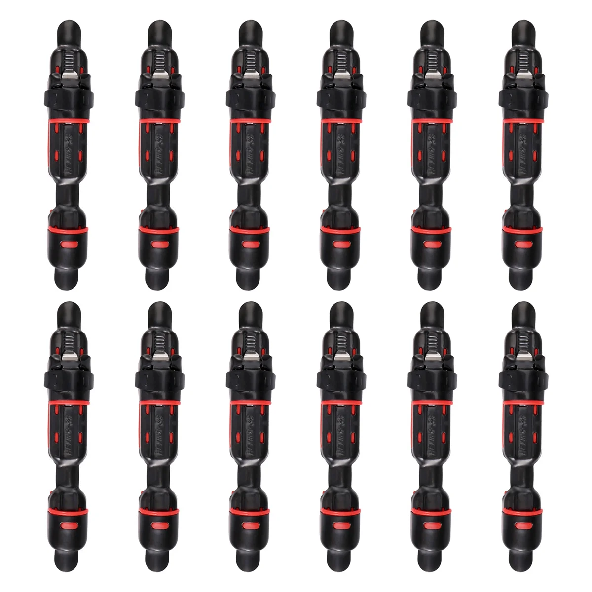 12 قطعة مقعد بكرة سطح السفينة الصيد رود كليب المجهزة عجلة بكرة وسادة مطاطية أدوات ملحق حامل صيد السمك الغنية