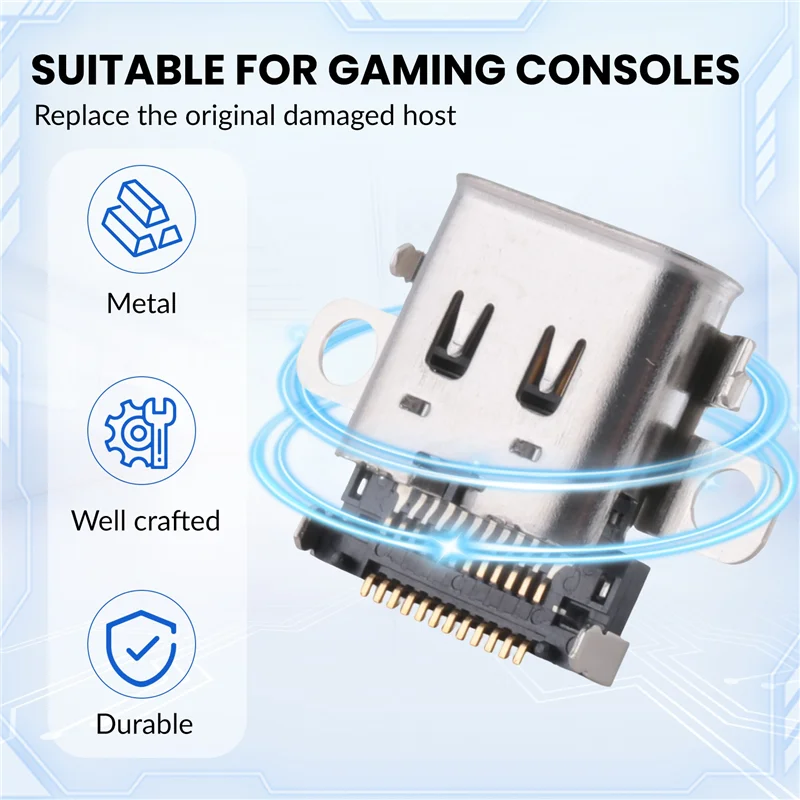 -AS58 Порт зарядки Type-C Разъем для зарядного устройства Запасная часть для консоли Nintendo Switch NS 2017,