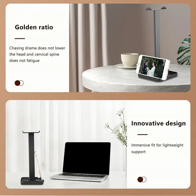Desk Display Storage Stand For Gamings Headphones ABS Durable Classy Look Headset Mount Home Table Shelf Decor Stand For Headset