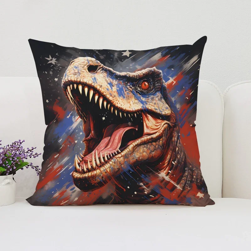 Dinosaur Land Pillow Cover Sofa Decoration 40x40 Cushion Cover Children\'s Room Decorative Pillow Cover Kids Exquisite Gift