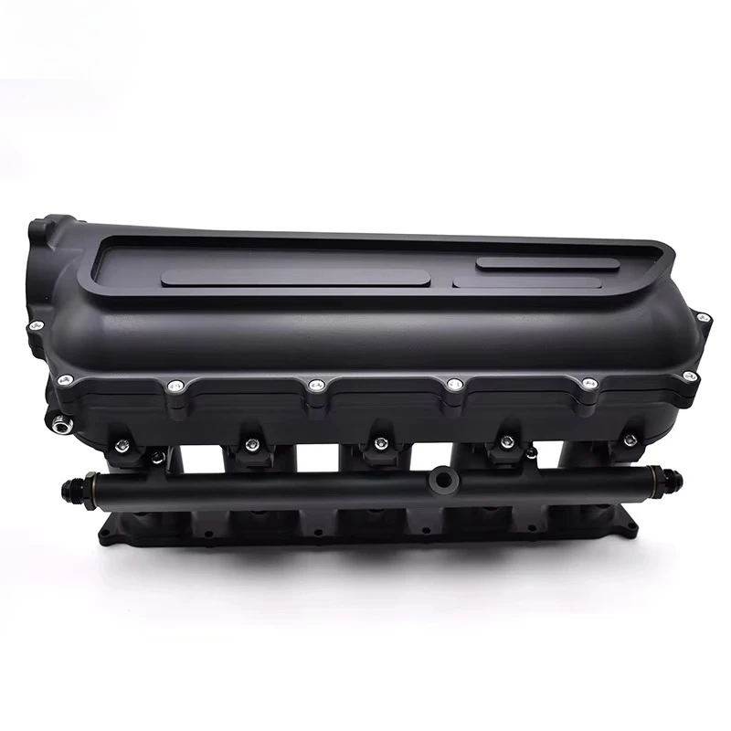 forAluminum Alloy Race Patter Intake Manifold 80mm Throttle Body Intake Manifold for Audi EA855 RS3 TTRS 2.5L Engine