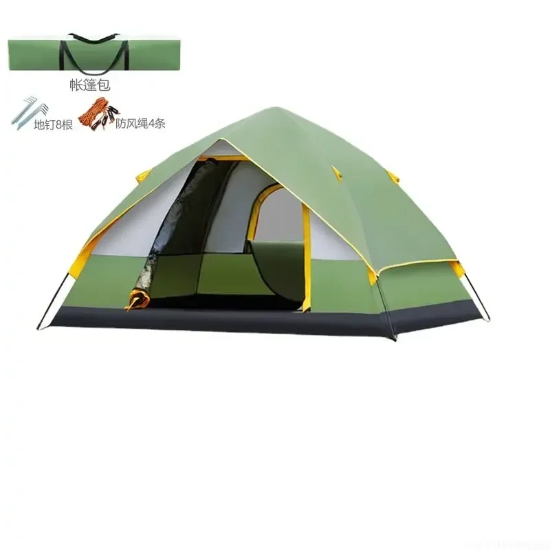 

Outdoor Camping Tent Upgraded Waterproof Double Layer 3-4 Person Travelling Fishing Hiking Sun Shelter new