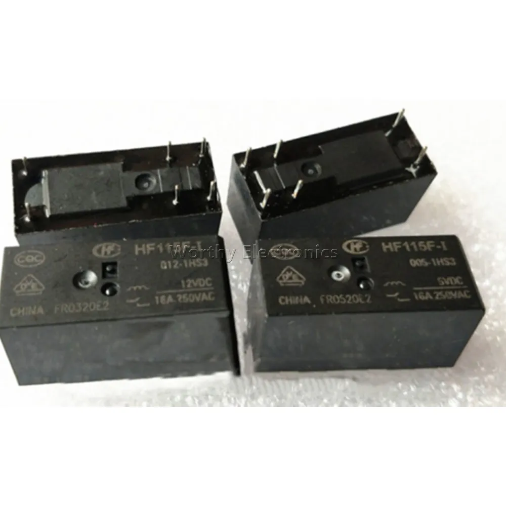 

Free Shipping 10PCS/LOT HF115F-I 005-1HS3 16A 6PIN Relay 5V 5VDC JQX-115F