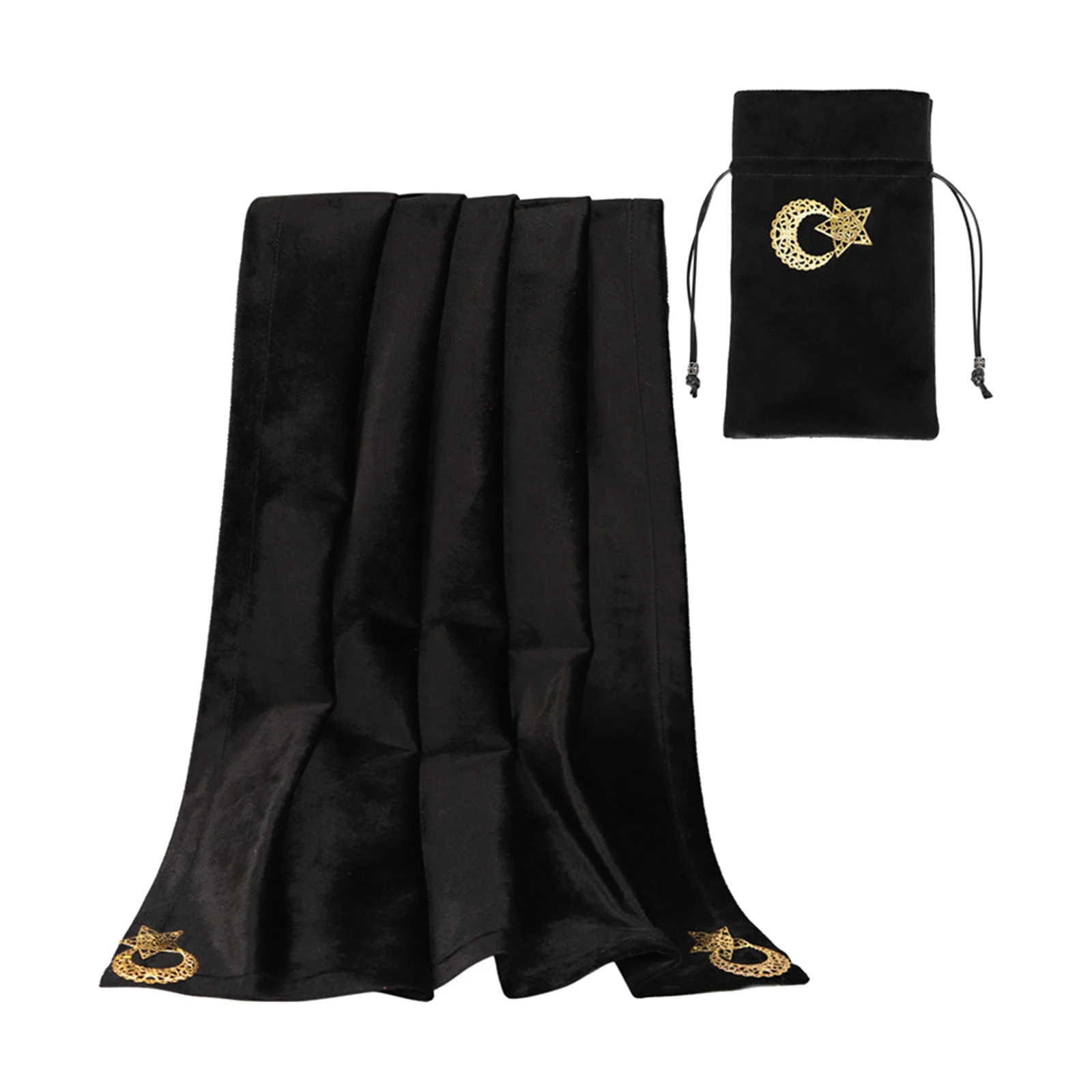 

Soft Velvet Tarot Tablecloth Board Game Rug Spiritual Tarot Cards Bag for Divination Foiled Tarot Deck