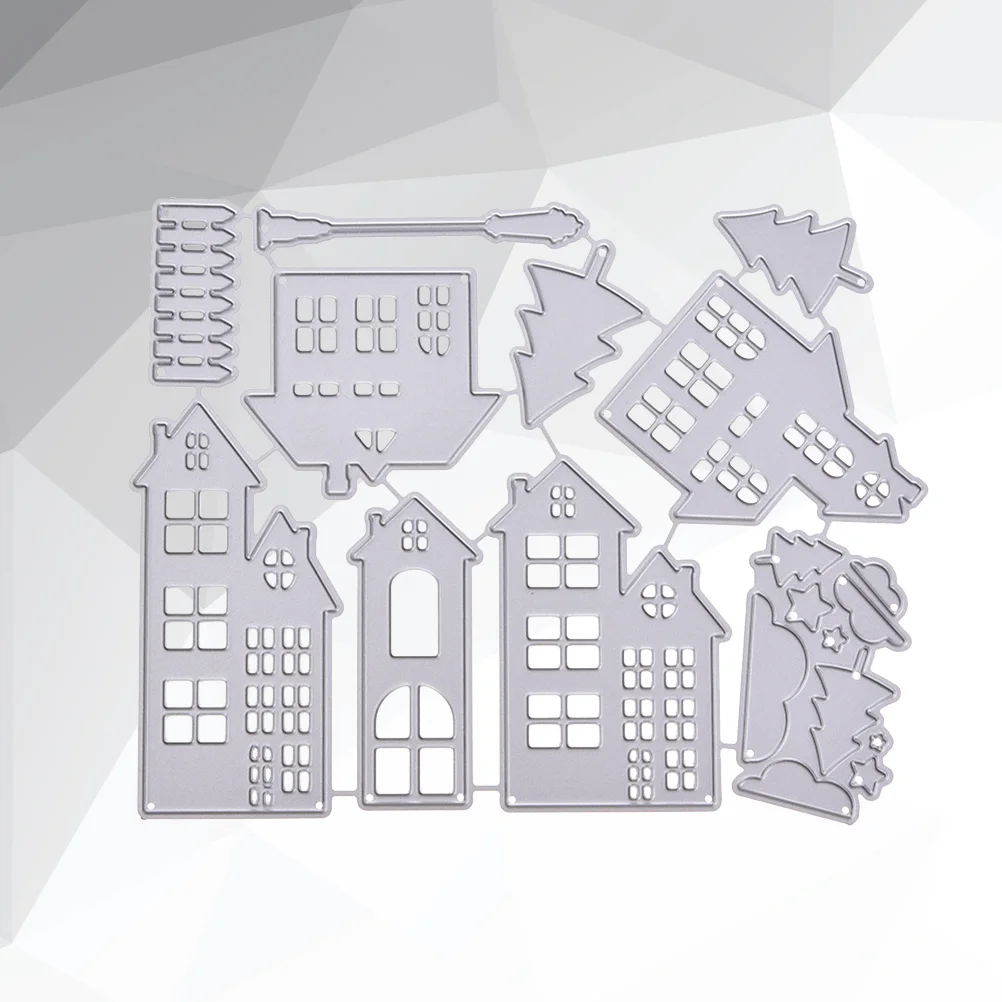 

Cutting Dies Metal Embossing Stencil Xmas House Template for Scrapbooking Album Paper Craft Metal Cutting Dies DIY Projects