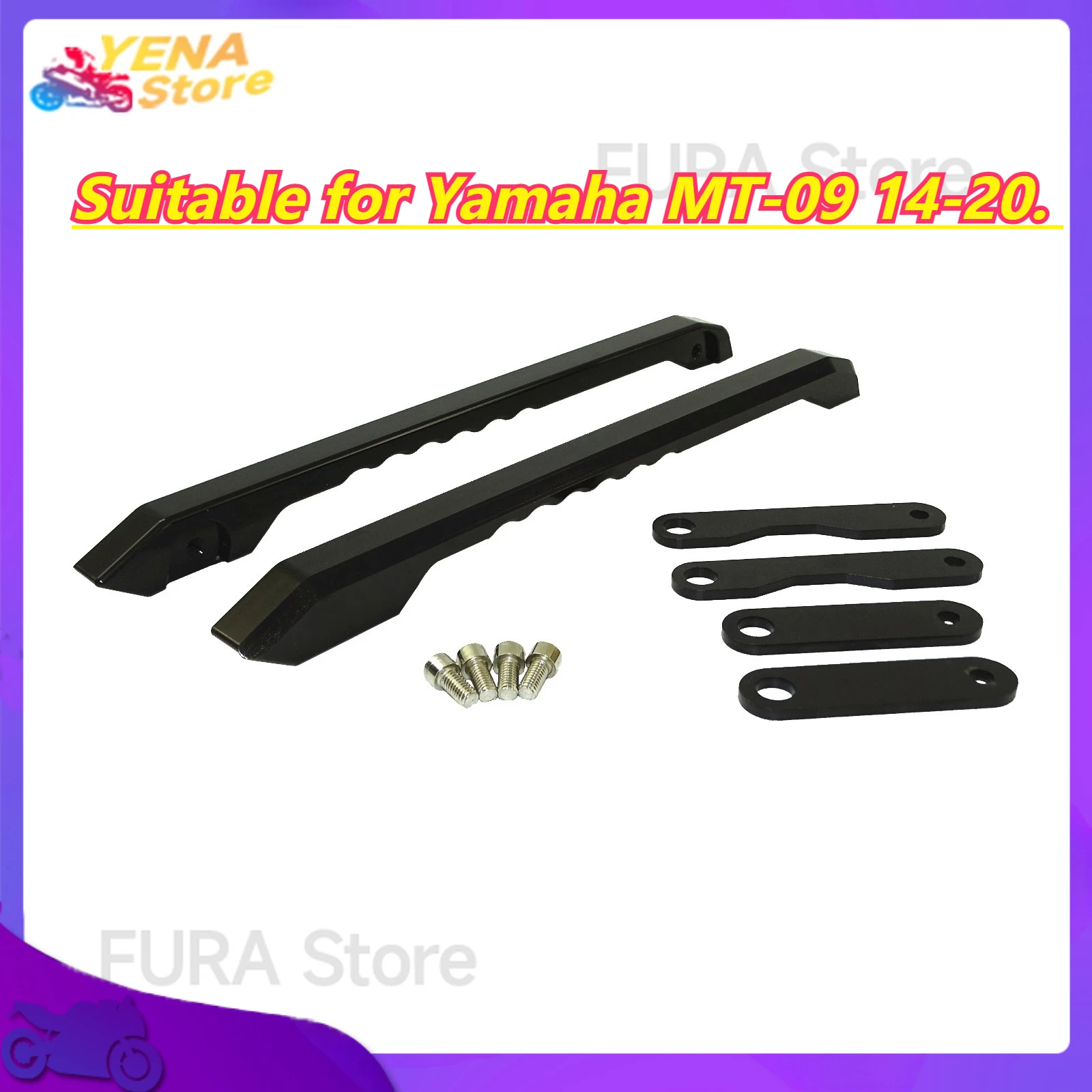 

The rear passenger handlebar for the motorcycle's armrest and fuel tank is suitable for Yamaha MT-09 14-20.