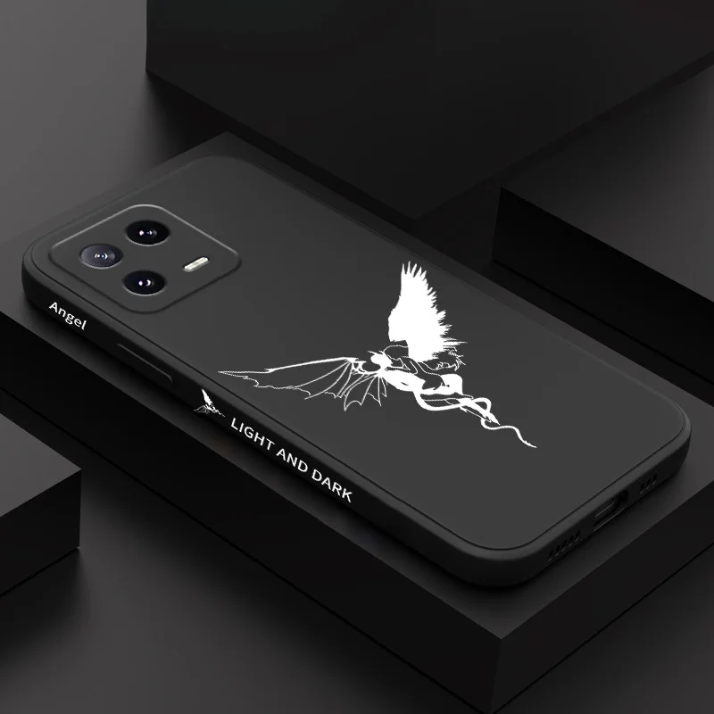 

Shadow Angel Phone Case For Xiaomi Mi 15 14 14T 13 13T 12 12X 12T 12S 11 11T 10 10T 9 9T Pro Lite Liquid Silicone Cover