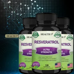 Resveratrol-非gmo、1000mg、120カプセル、ビーガン、接着剤なし、特別セール