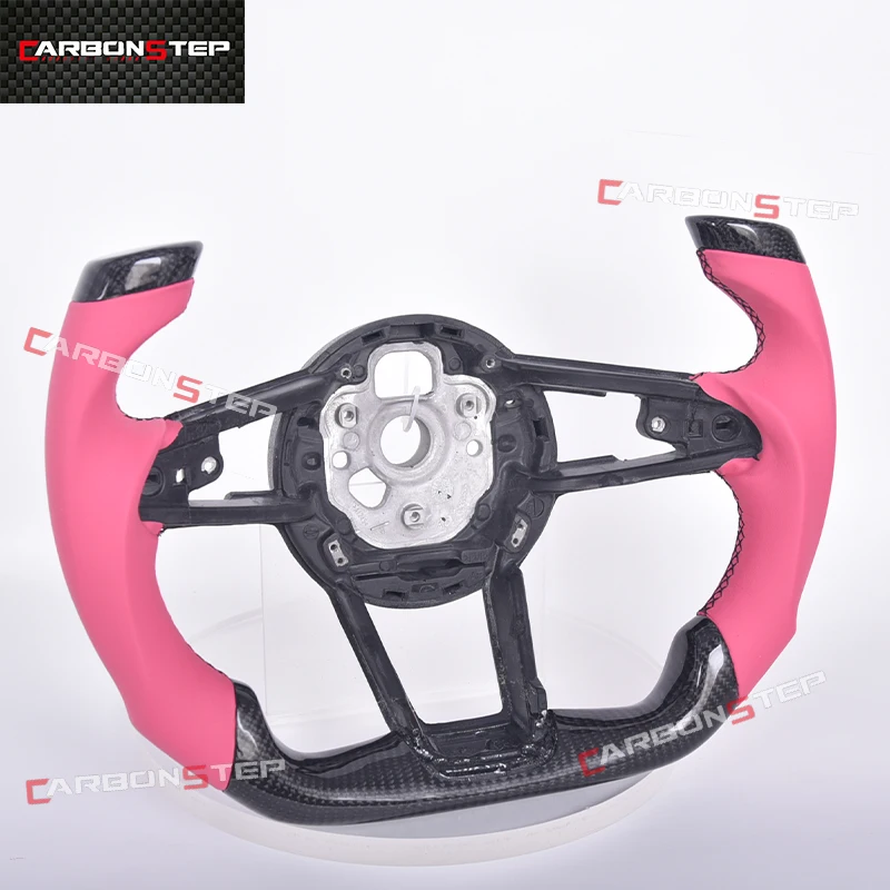 Fit For Audi A3 8Y A4 B8 A6 C6 A7 Q3 Q5 S3 8V S4 Rs3 Rs7 TT 8J MK2 R8 SQ5 Sports Forged Carbon Fiber Led Cars Steering Wheel