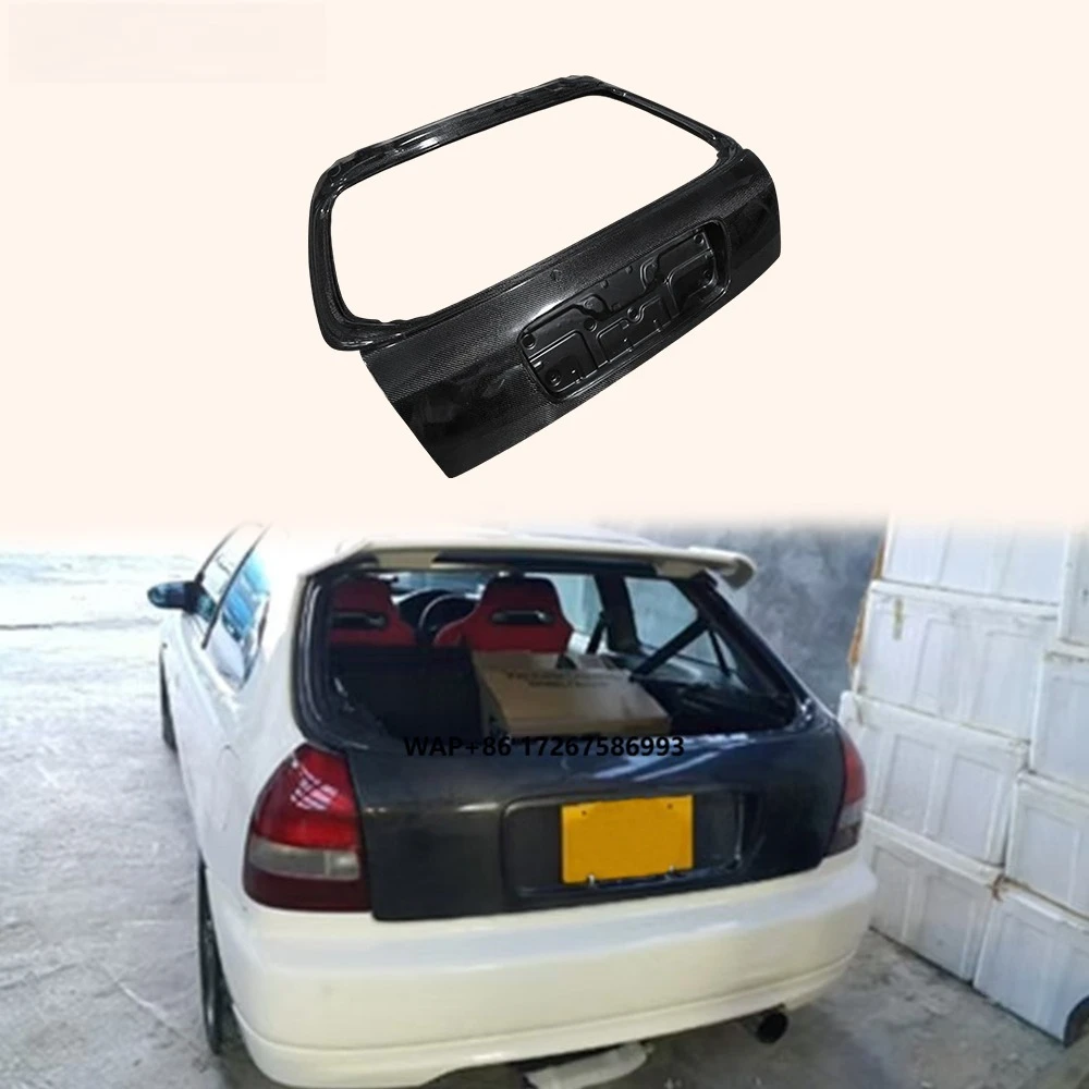 

For Type R 97-00 5D Carbon OE Rear Roof Trunk Hatchback Body Kits