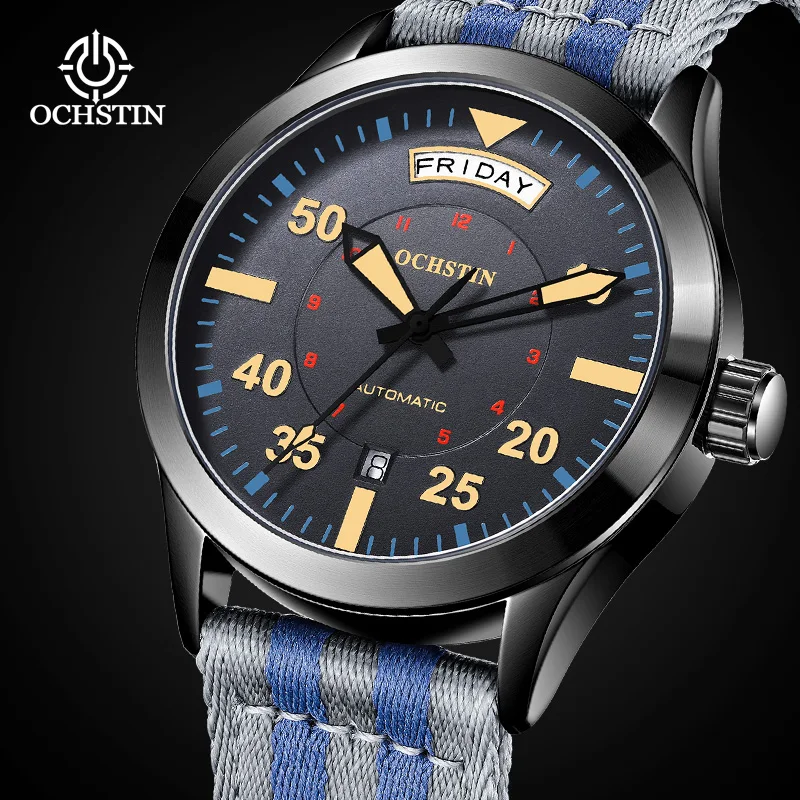 OCHSTIN2024 Business Men's Mechanical Watch Fully Automatic Mechanical Movement Waterproof Men's Watch Men's Automatic Watch