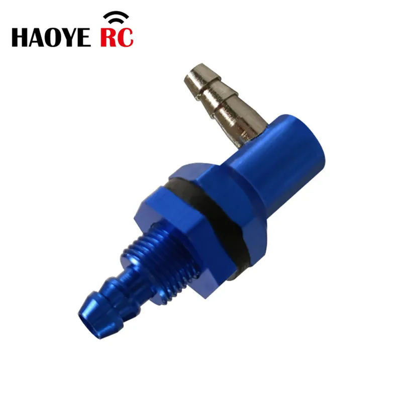 HY 2 Pcs Alu L-Shaped Oil Tank Connection Pipe/Oil Tank Nozzle Connector/Fuel Tank Accessories/ Oil Can Parts For RC Airplanes