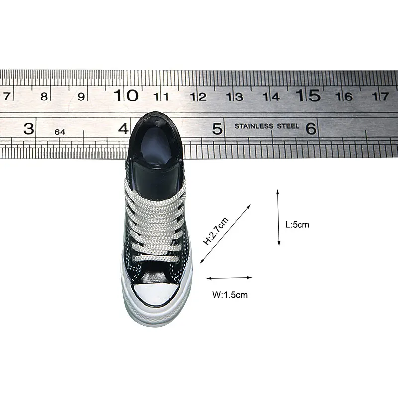 1/6 BJD Plastic Pvc  5cm Sneaker 3D Basketball Sports Doll Shoe Suitable for Humman  Finger Skateboard Mini Accessories For Toys