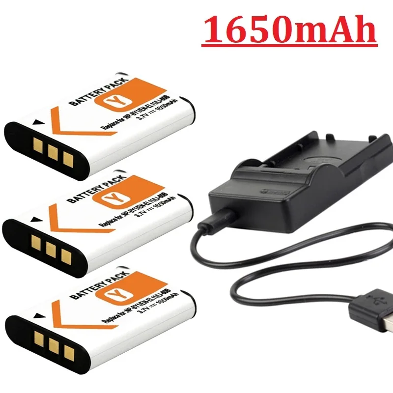 Batería de EN-EL11 de 1680mah, LI-60B para Nikon Coolpix S550, S560, Olympus NP-BY1, Pentax M50, W60, W80, Sony FE-370/AZ1VB/AZ1VR