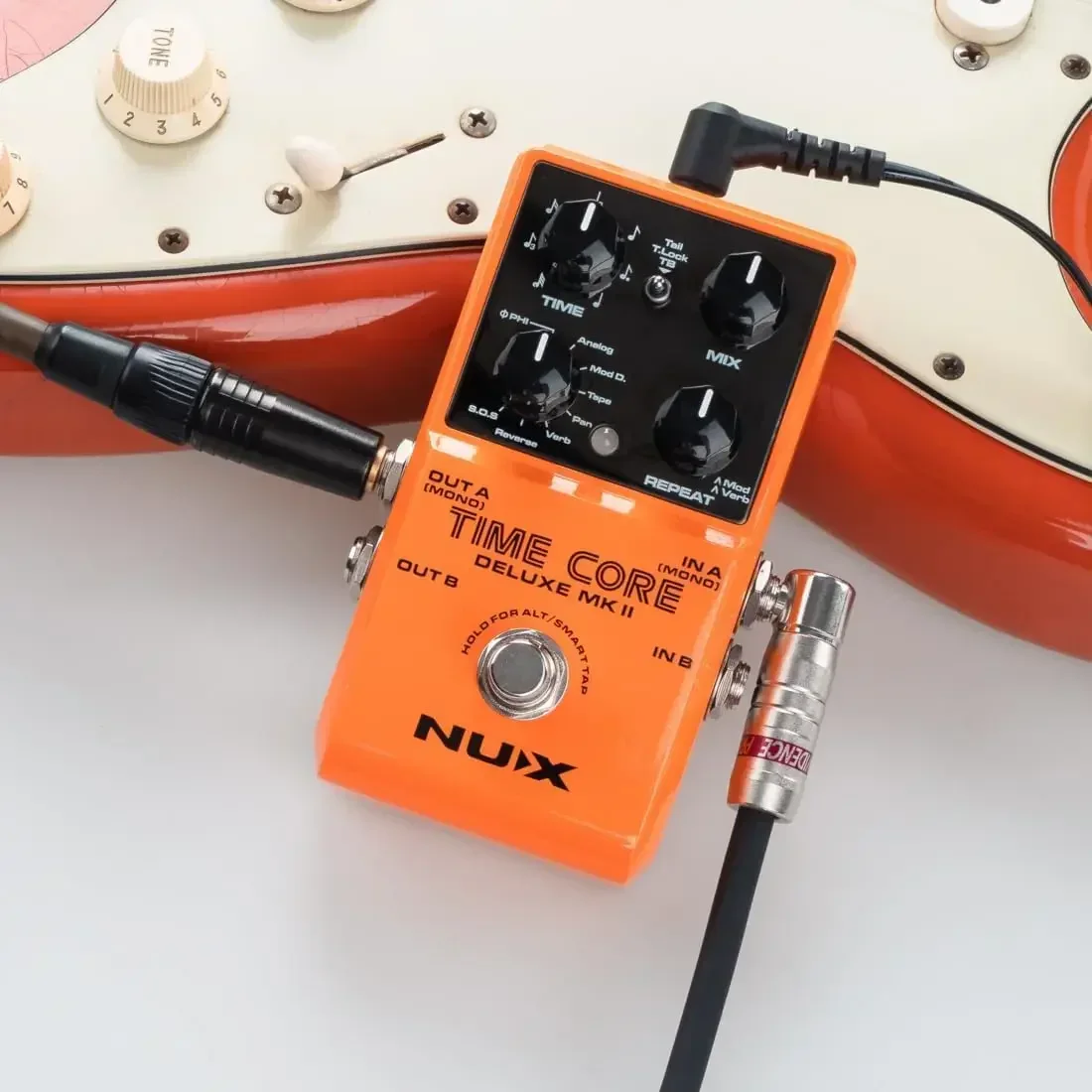 NUX-Time Core Deluxe MKII Electric Guitar Effects, Versatile Delay Pedal, 7 Types, Phrase Looper, Guitar Accessories