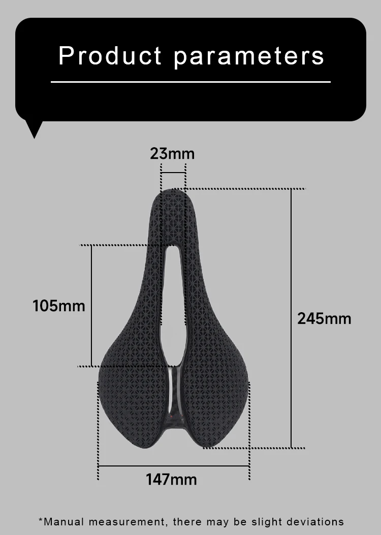 ODI Kohlefaser-3D-Druck Fahrradsattel Ultraleichtes und atmungsaktives hohles Wabenkissen Weicher Sitz für Rennrad/Rennrad/MTB – Detail 14