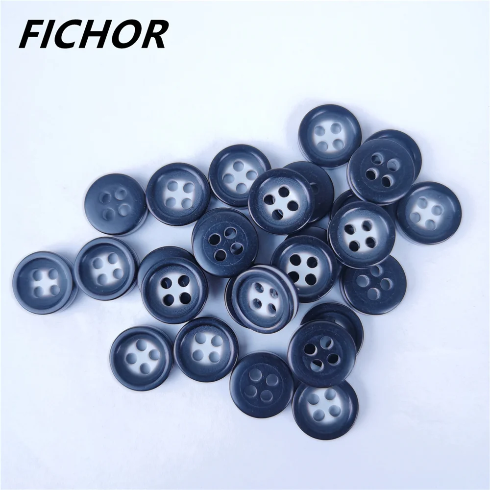 30/50pcs 10mm 4 Holes White Black Buttons Handmade Decorative Button for Apparel DIY Sewing Accessories Plastic Buttons