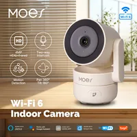 MOES Tuya Wi-Fi 6 Smart Indoor 4MP HD Security Pan/Tilt Camera Motion Tracking & Sound Detection Infrared Night Vision Monitor