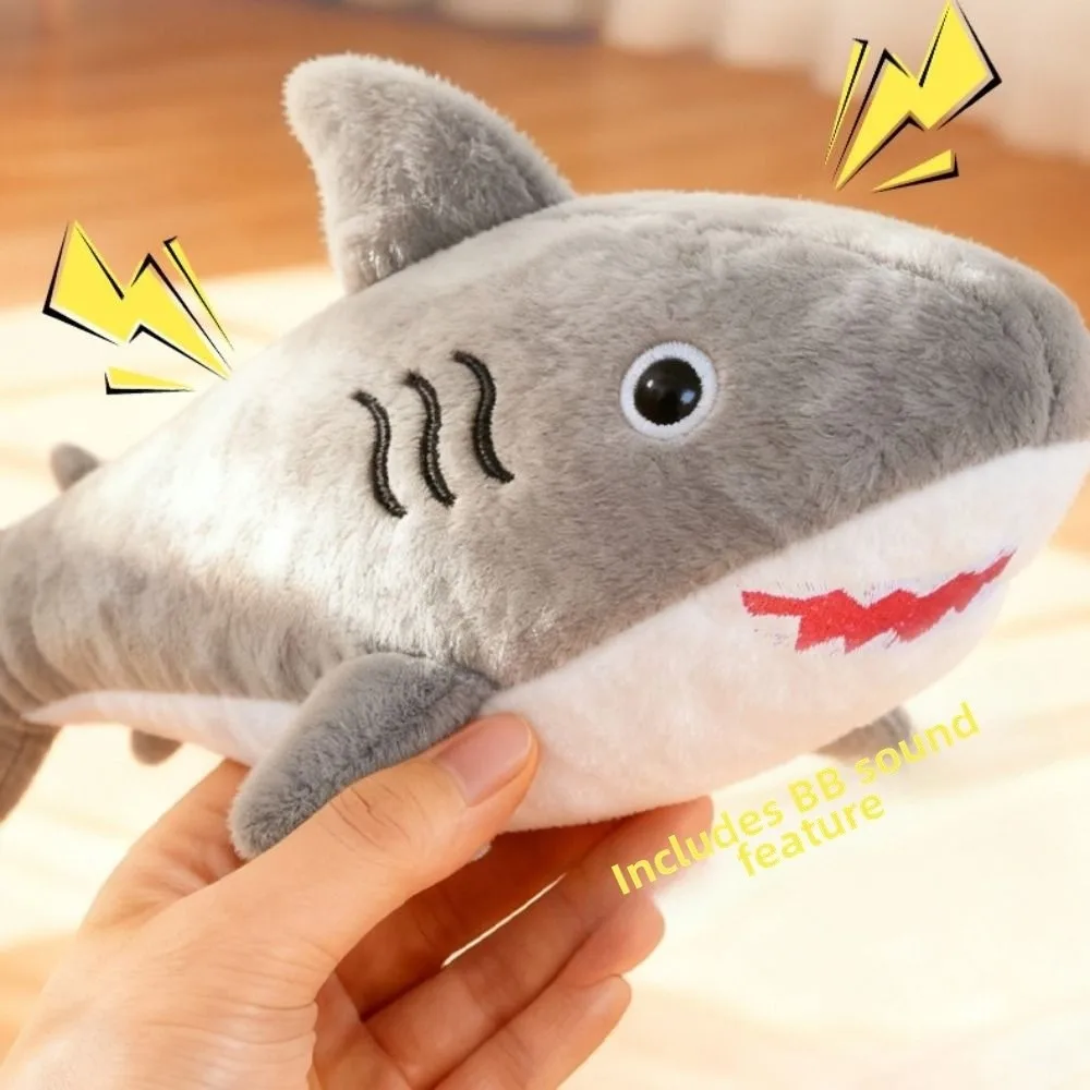 Simulated Shark Squeaky Dog Bite-resistant Creative Sound-making Portable Cartoon Pet Interactive