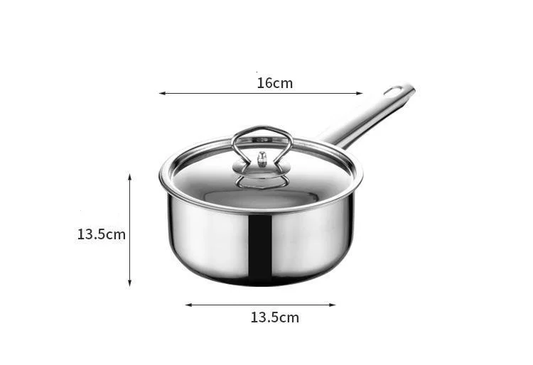 Export Double Ear Stainless Steel Pot Set 15PCS Cookware Sets Soup Pot With Shovel Spoon