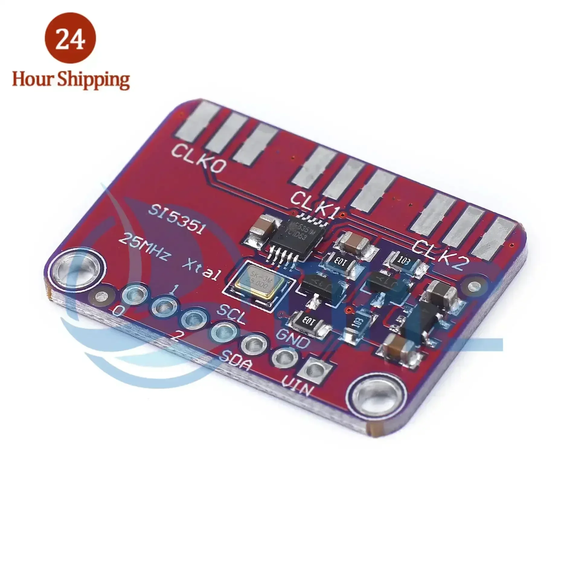 2pcs DC 3V-5V 5351 Si5351A Si5351 I2C Clock Generator Breakout Board Module Signal Generator Clock 8KHz-160MHz