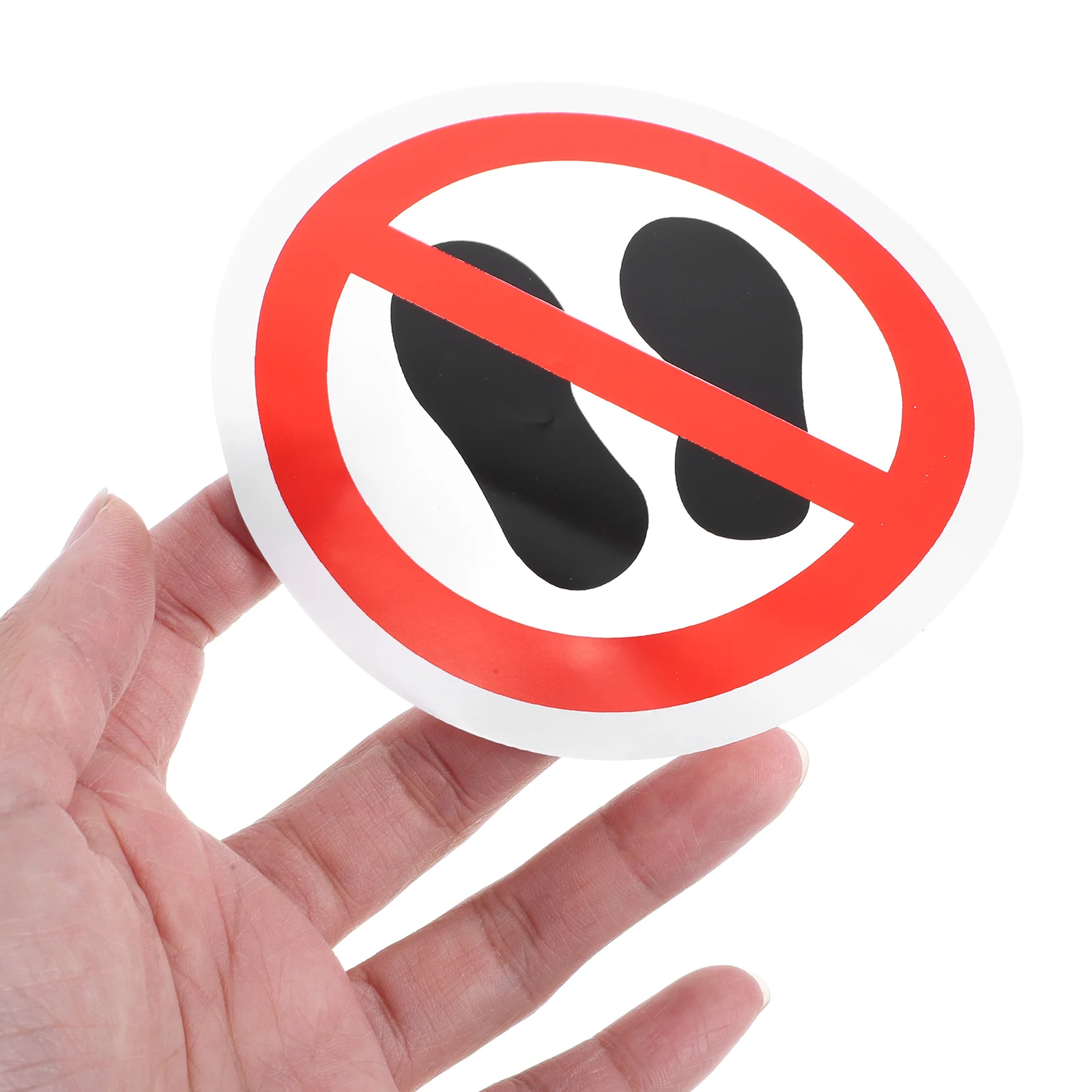 10pcs No Stepping Safety Decals No Step Warning Decal No Stepping On Surface Stickers Safety Stickers Safety Warning Sticker