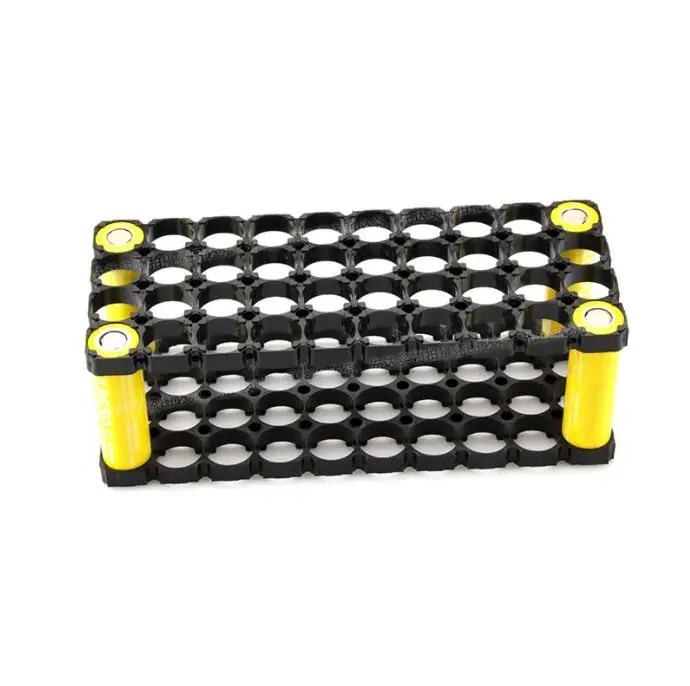 MasterFire 500pcs/lot 4*10 Cell 18650 Batteries Spacer Radiating Shell Plastic Heat Holder Bracket Battery Storage Box Brackets