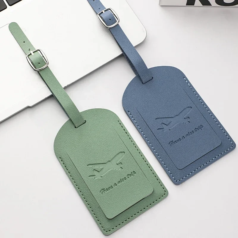 

1 шт., багажная бирка из искусственной кожи с буквенным принтом, дорожная багажная бирка с защитой от потерь, однотонные багажные бирки, этикетка для чемодана, дорожные аксессуары