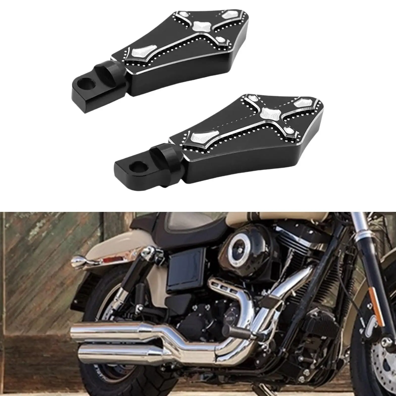 Motorcycles Foot Pegs Footrests for XL883 1200 x48 Sportster Series