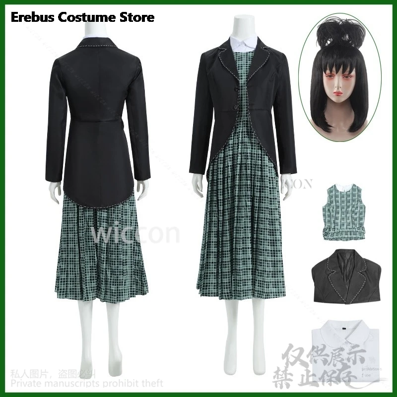 Anime Horror Movie Beetl 2 Cosplay Lydia Wigs Uniform Coat Dress Set Halloween Party Role Play Lydia Outfits For Women Lolita