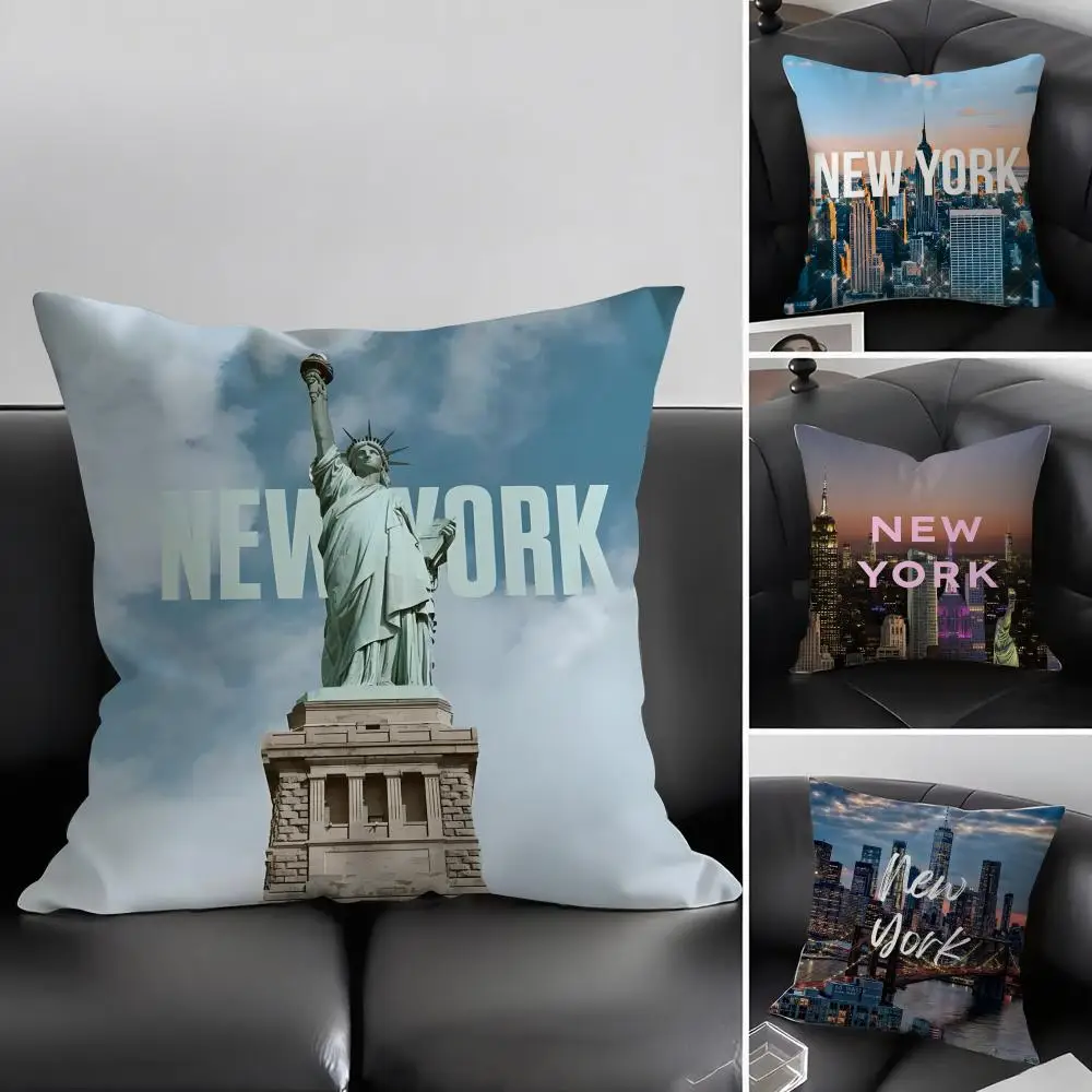 New York City Fashion Cushion Cover Pillowcase Ultra Soft Sk