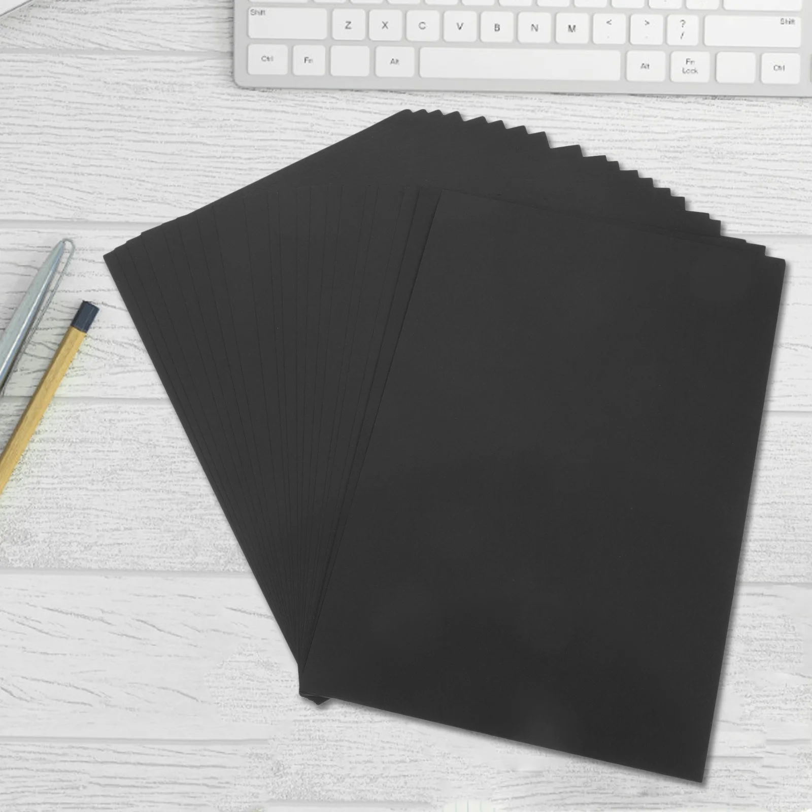 20 قطعة بطاقات القصاصات السوداء A4 250 جرام قسط ورقة DIY بها بنفسك المجلات ألبومات الخط الفن القرطاسية استخدام المدرسة