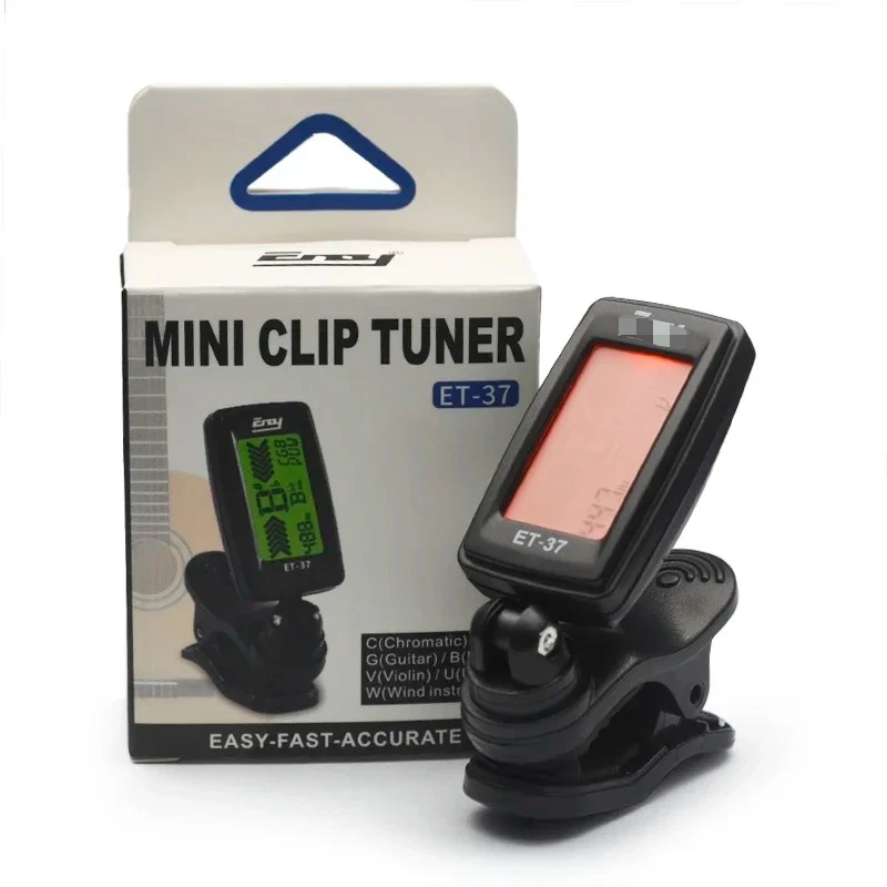 ET-37 LCD موالف جيتار لوني صغير بمشبك على جيتار كهربائي باس كمان القيثارة #6