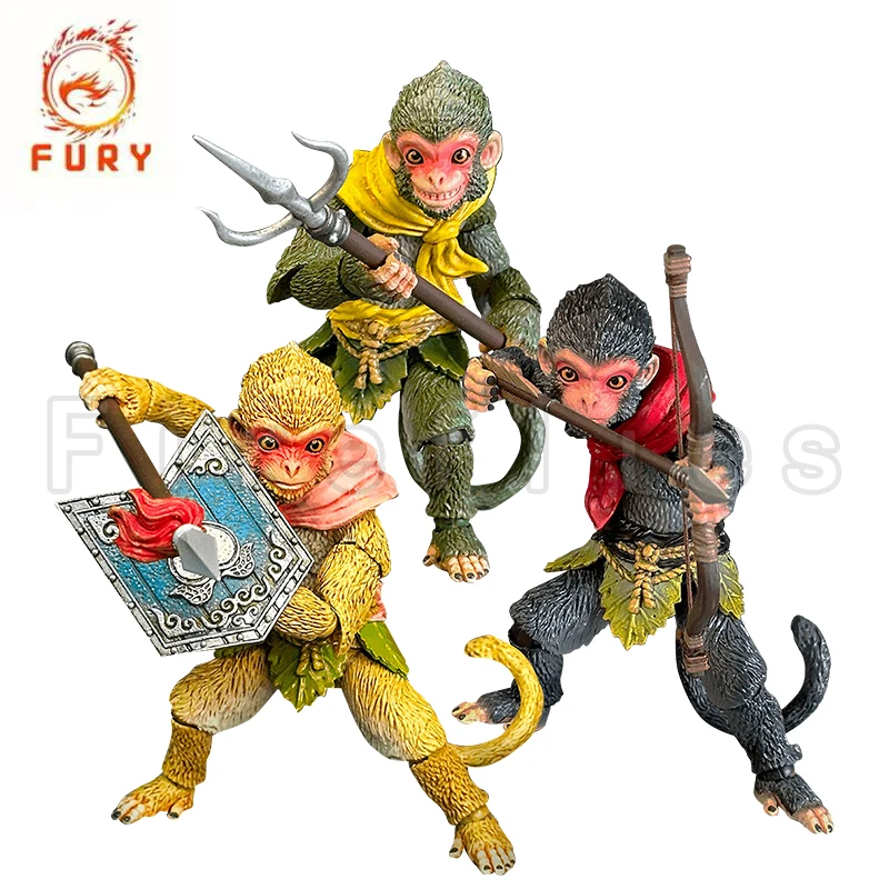 1/18 Fury Toys Action Figure Flower and Fruit Mountain Little Monkey Anime Model