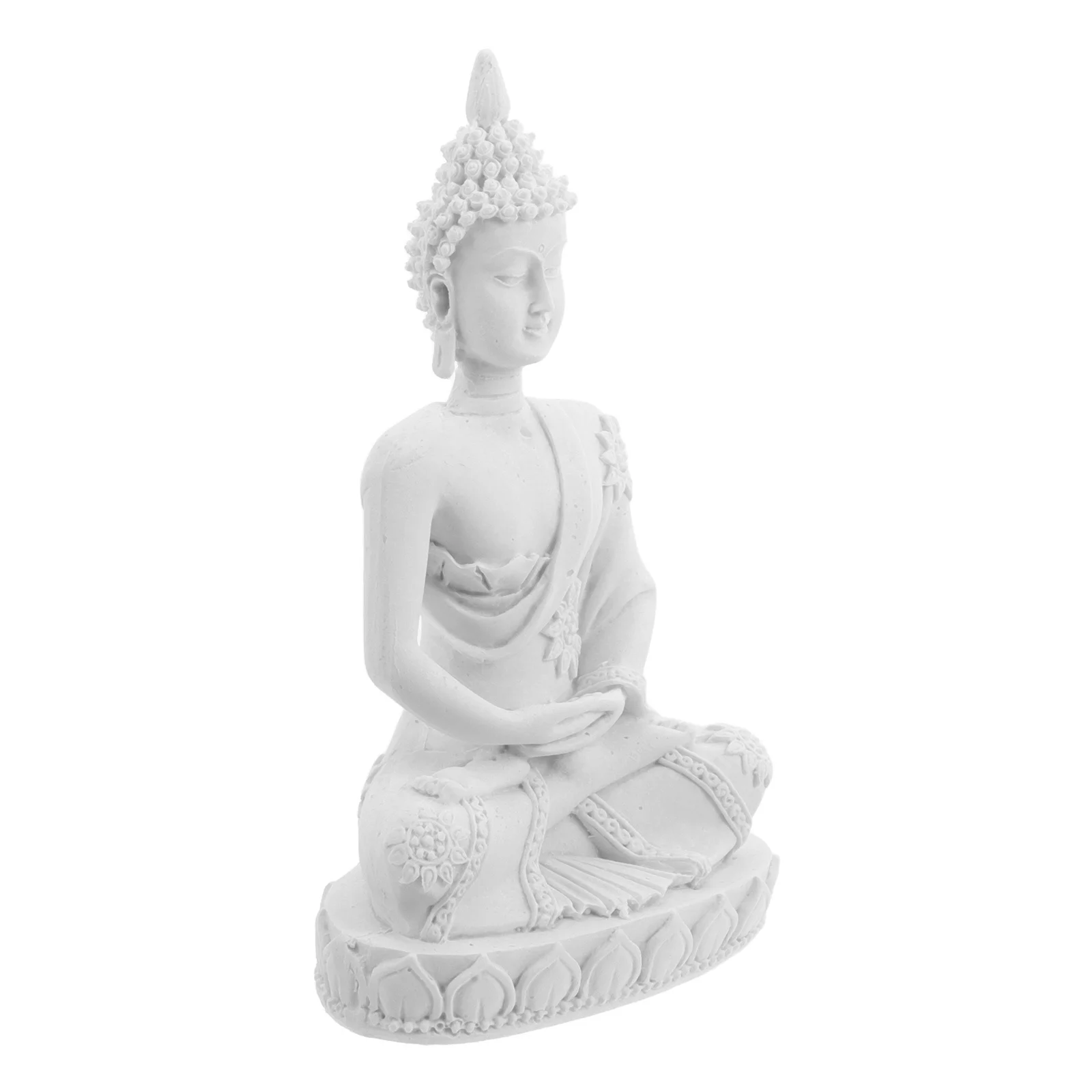 

Miniature Resin Zen Buddha Statue Small Meditation Sculpture for Home Living Room Desktop Spiritual Decor Wall Decor Living Room