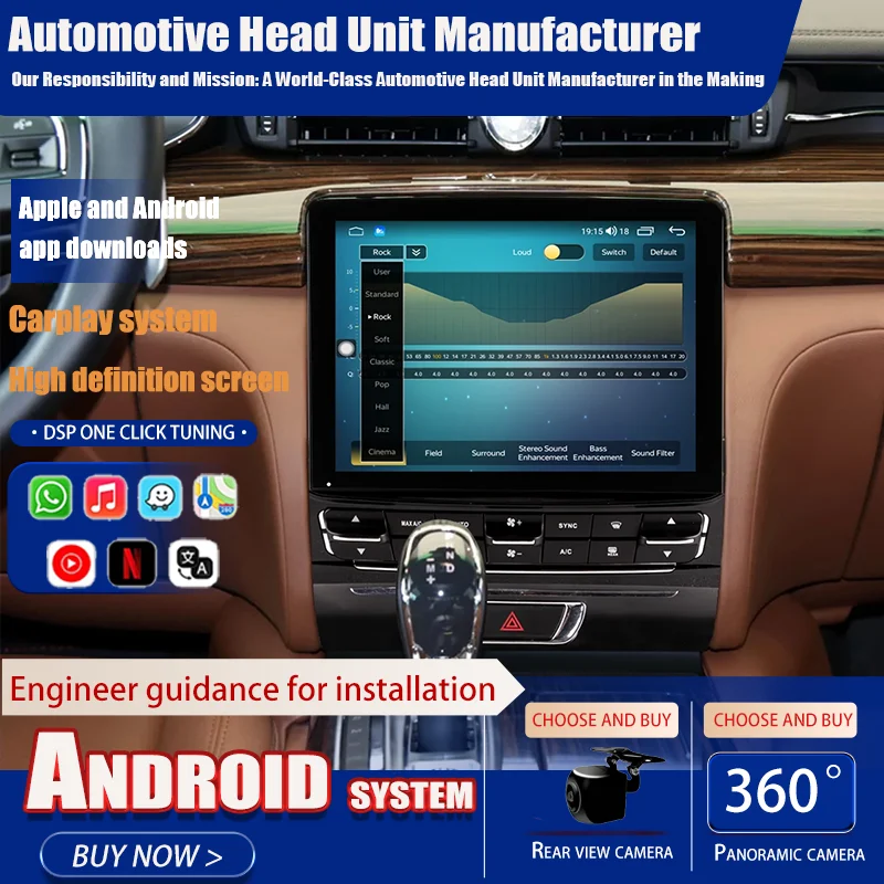 

A 10.5" Andriod13 Car Radio For Maserati Quattroporte 2013-2015 GPS Navigation Multimedia Player Carplay Unit AI WIFI Screen DSP