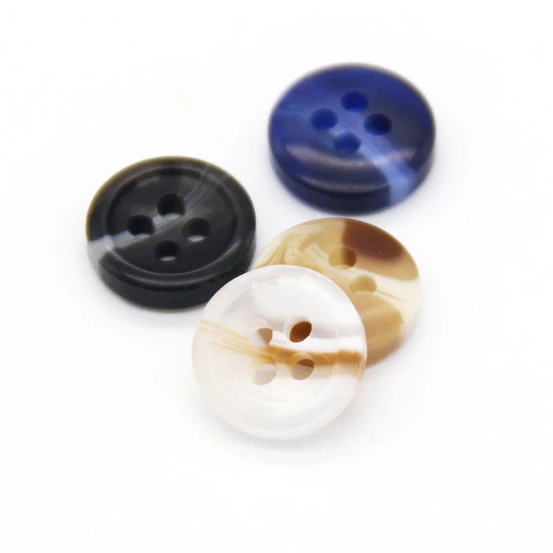 HENGC 13mm Imitation Horn Resin Shirt Sewing Buttons For Clothing Coat Doll Clothes Decorative Accessories DIY Crafts Wholesale