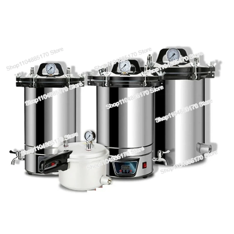 

12L/18L/24L Automatic Sterilization Autoclave Pot LCD High Temperature Pressure Surgical Medical Tool Steam Sterilizer