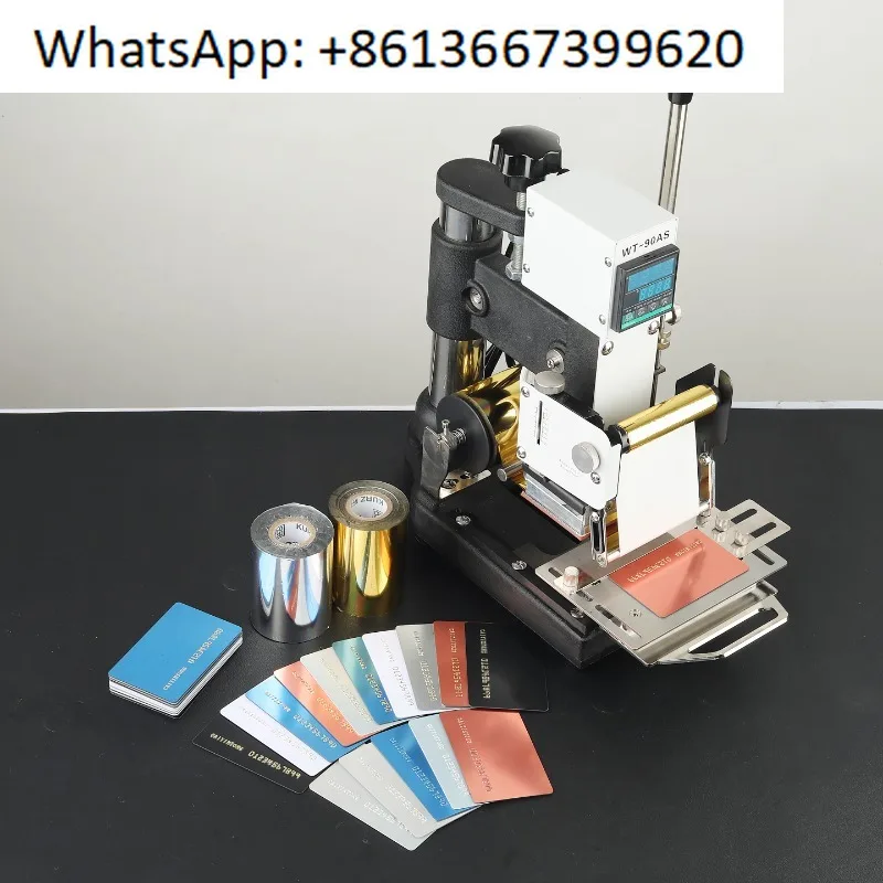 WT90AS Manual Hot Stamping Machine for PVC Cards, Membership Cards, Magnetic Stripe Cards, Embossing and Numbering Machine
