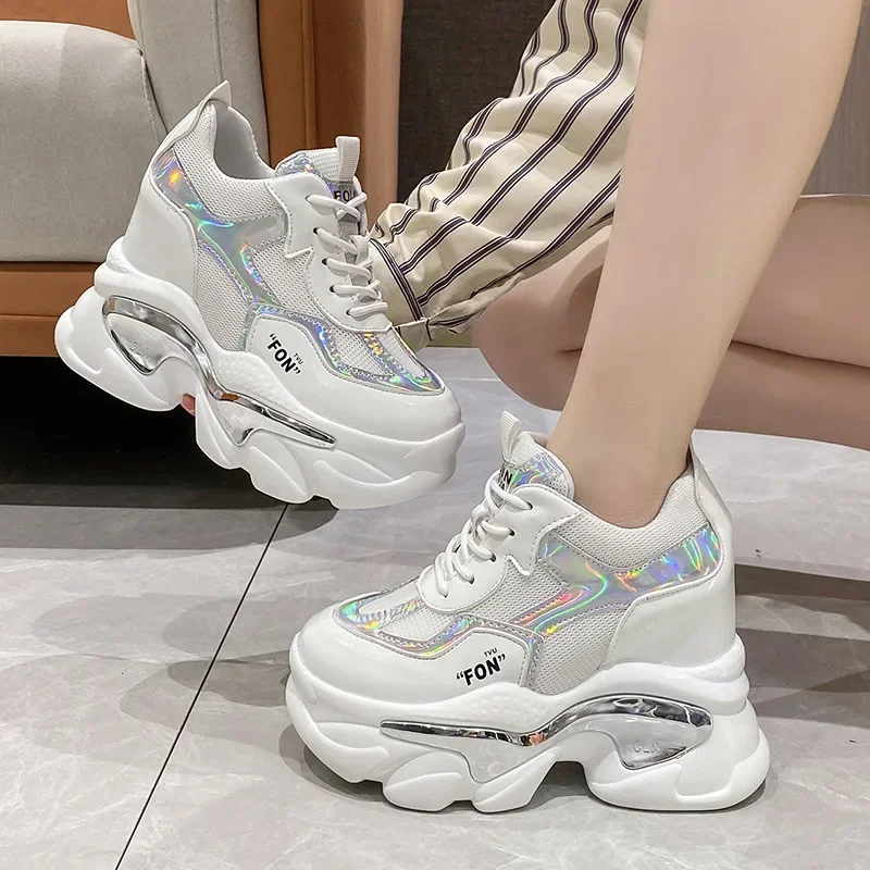 

2023 New Female Korean Shoes Spring Autumn Thick Bottom Fashion Women's Shoe Casual Ladies Sneakers Platform Footwear