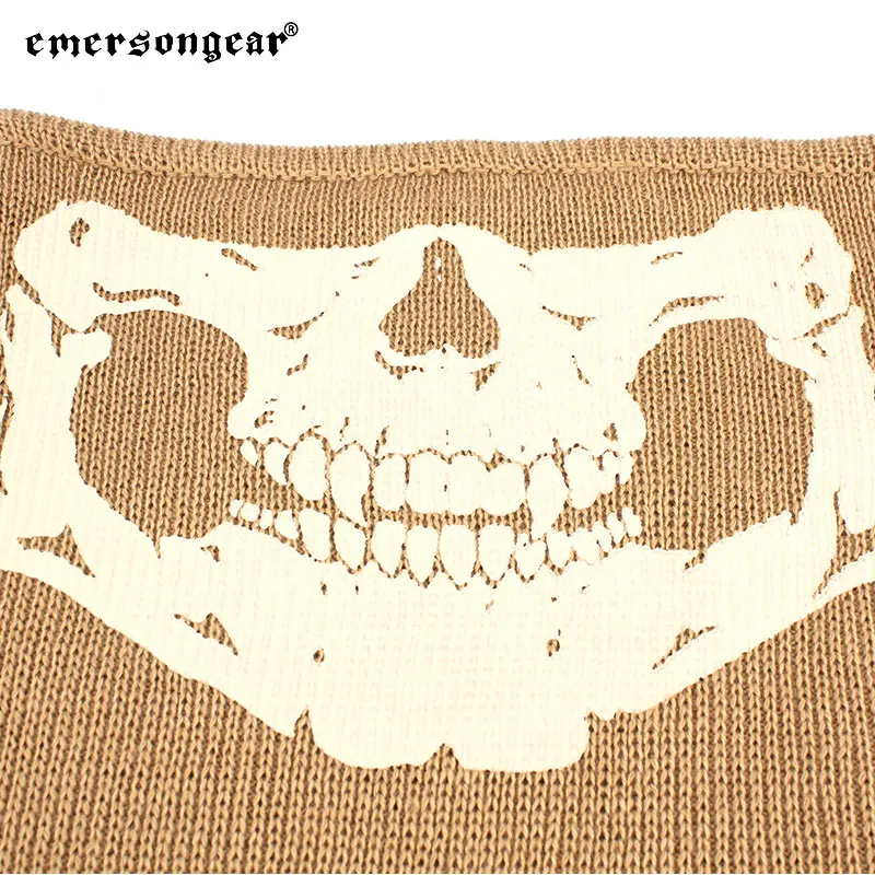 Emersongear Tactical Merino Proline Neck Gaiter Wool Face Veil Sniper Mask Scarf Neacwear Airsoft Hiking Cycling Hunting DE